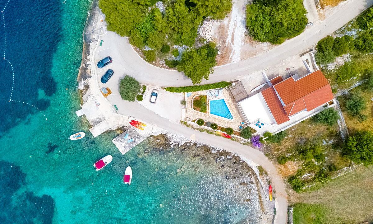 Haus am Meer in der Bucht - Insel Korcula