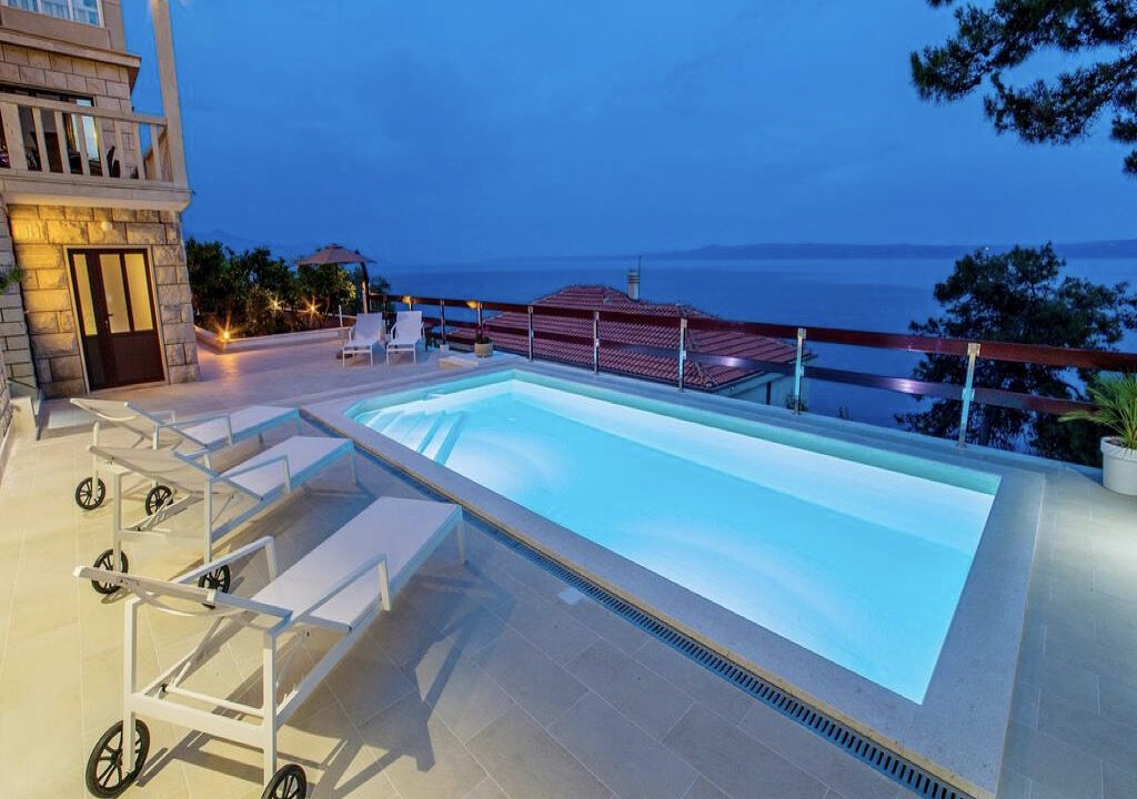 Steinhaus mit Meerblick auf der Insel Brac