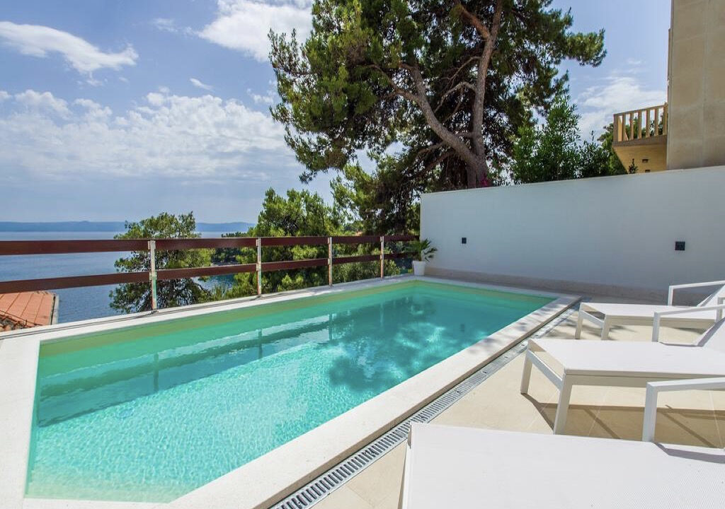 Steinhaus mit Meerblick auf der Insel Brac