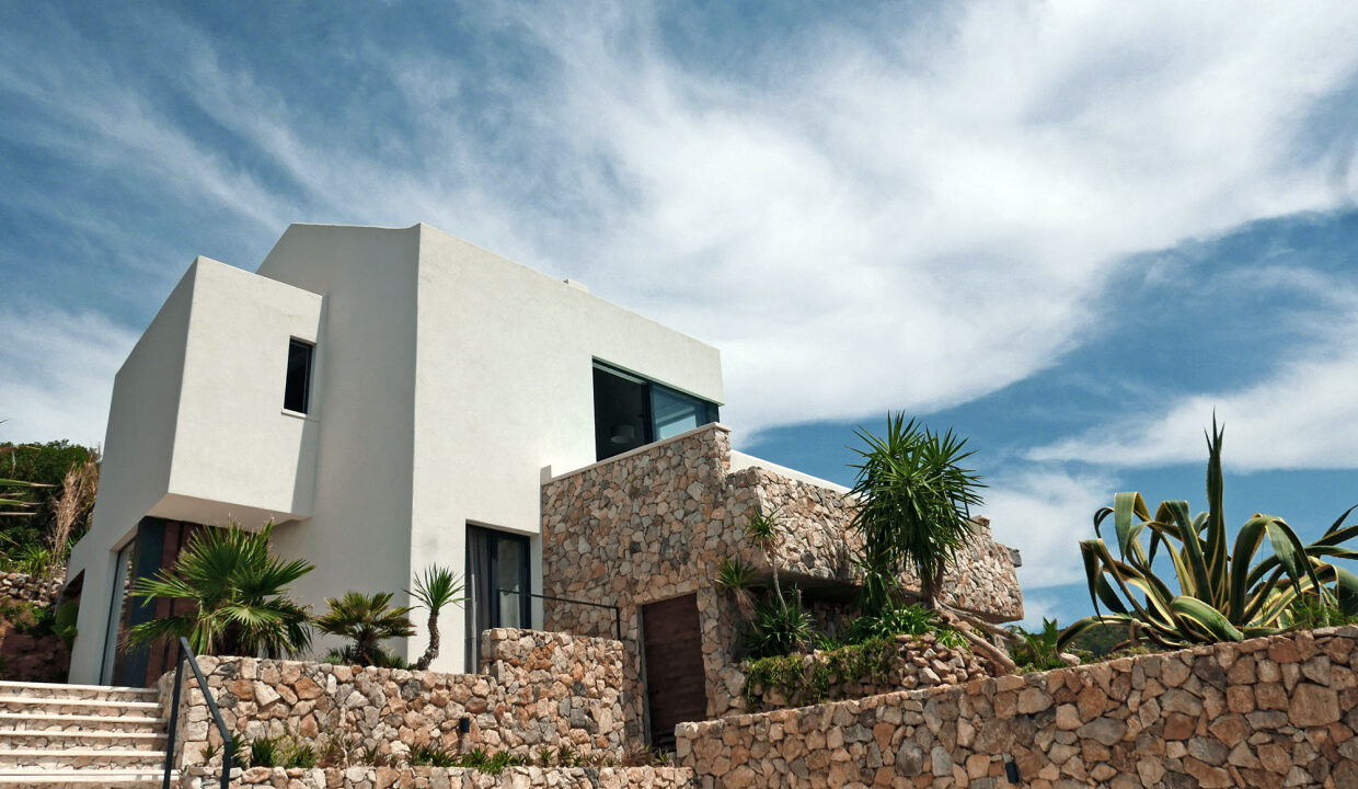 Weißes Haus mit Meerblick auf der Insel Vis