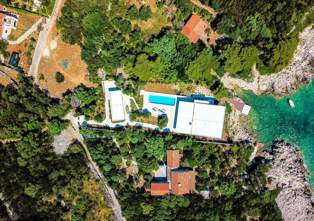 Einzigartige moderne Villa am Meer mit privatem Strandzugang - Insel Kolocep