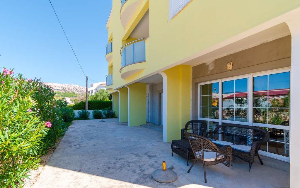Haus am Strand auf der Insel Pag