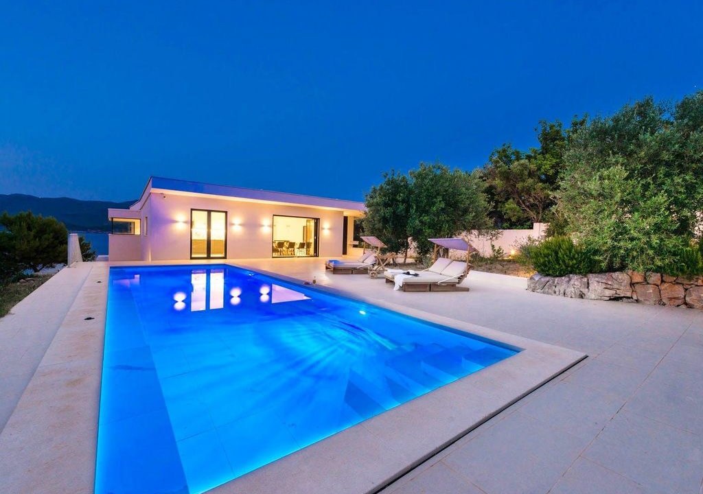 Einzigartige moderne Villa am Meer mit privatem Strandzugang - Insel Kolocep