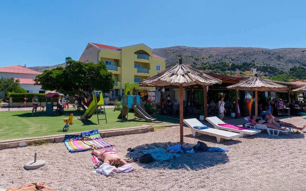 Haus am Strand auf der Insel Pag